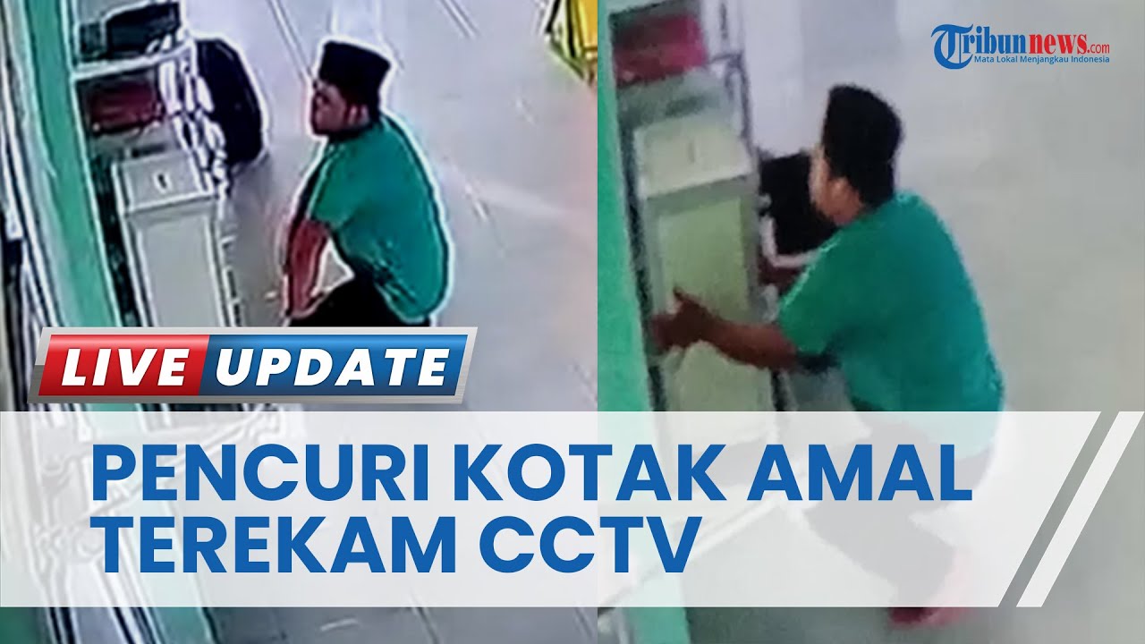 Viral Pria Pura-pura Salat Demi Lancarkan Aksinya Curi Kotak Amal Masjid Al-Ikhlas di Bangka Tengah