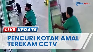 Viral Pria Pura-pura Salat Demi Lancarkan Aksinya Curi Kotak Amal Masjid Al-Ikhlas di Bangka Tengah