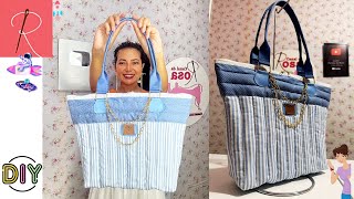 COMO FAZER UMA BOLSA LINDA E LEVE 🌟 COSTURA CRIATIVA 🌟 CANAL DA ROSA