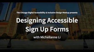 Designing Accessible Sign Up Forms