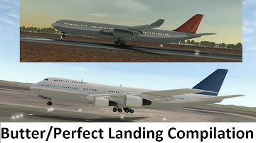 Airline Commander || Different Butter Landings || Perfect Landing Compilation
