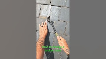 How to replace a broken roof slate. Full video available.