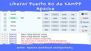 Liberar puerto 80 de Apache XAMPP