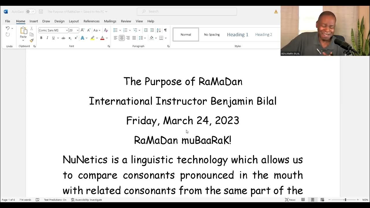 THE PURPOSE OF RAMADAN YouTube