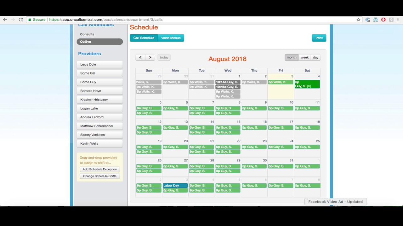 How to Set a Call Schedule &amp; Manage Exceptions Automated