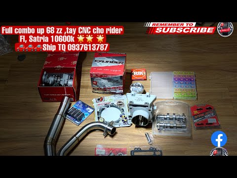 Video ???????? Full combo up 68 zz ,tay CNC cho rider FI, Satria... - youtube