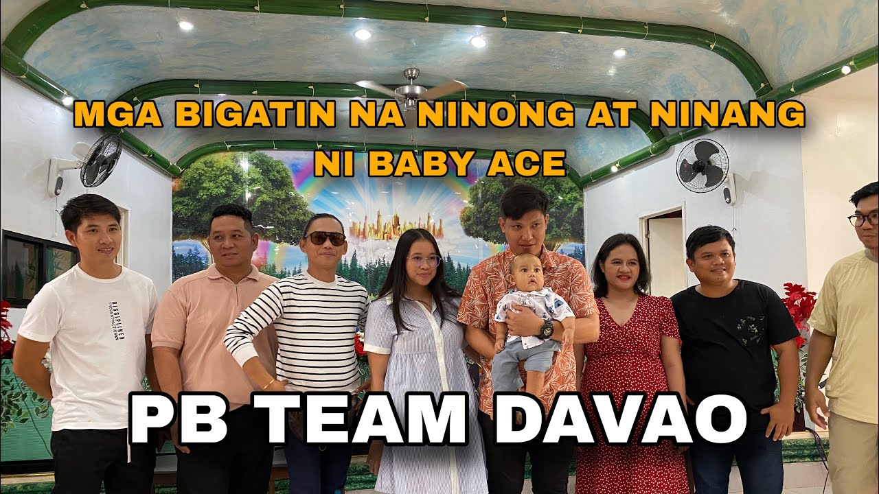 NINONG AT NINANG ANG PB TEAM SA DEDICATION NI BABY ACE@RalphAberillavlogs @ervinaberilla2310 