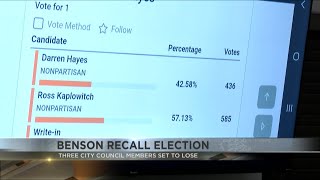 Benson council members projected to lose recall election