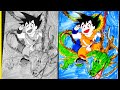 How To Draw Goku | Speed Drawing Stick-Man Goku | Ravi Anime Art