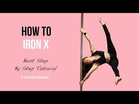Iron X tutorial video 💪🏻 #poleironx #polefitness #poleflag #polehand
