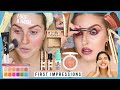 FULL FACE of FIRST IMPRESSIONS 🤢 i got a rash.... help 🤣