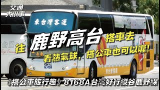 往鹿野高台，看熱氣球搭公車去也可以喔！順便遊玩花東縱谷的景點，鐵花村、初鹿牧場、鹿野神社｜《搭公車旅行趣》8168A 台東轉運站－鹿野高台｜台灣好行縱谷鹿野線｜交通大小事