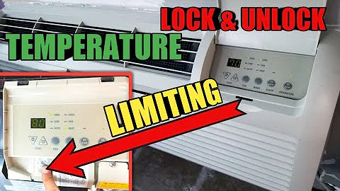 How to setup temperature limitIing on GE PTAC units - Window AC unit