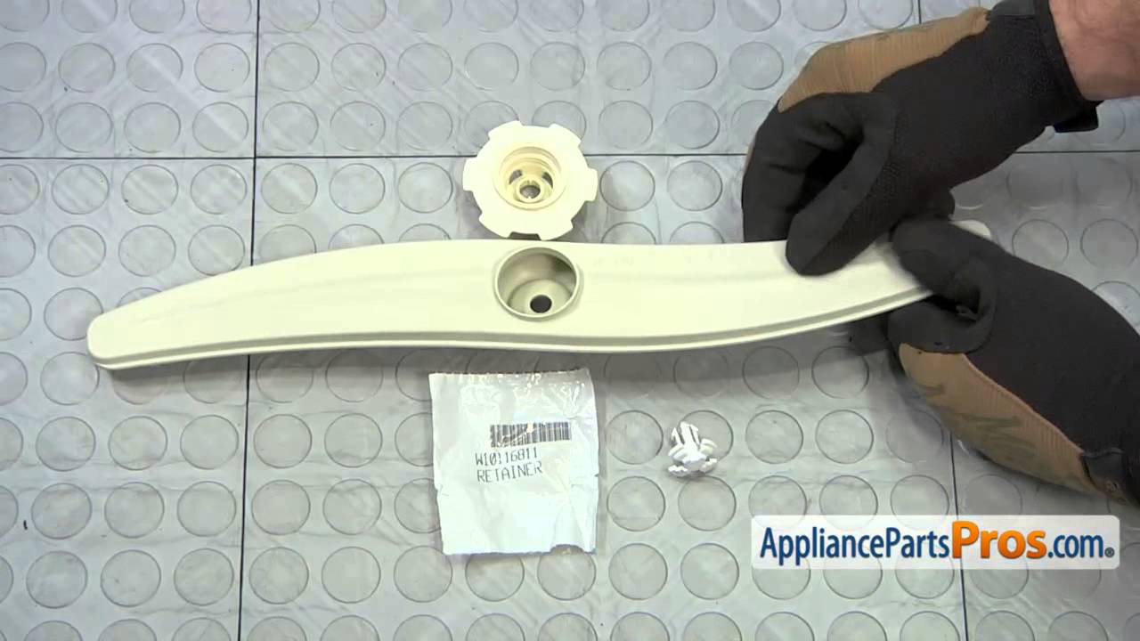How To Whirlpool/KitchenAid/Maytag Wash Arm Retaining Clip WPW10116811