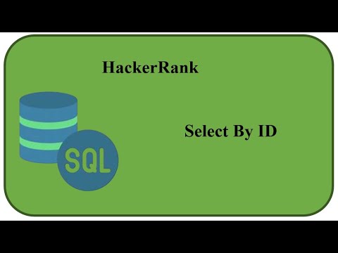HackerRank solution | Basic Select | Q. 04 Select By ID| MySQL
