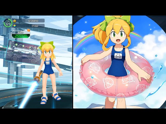 ロックマンX DiVE オフライン】【MOD】夏休のロール 観察02【MEGA MAN