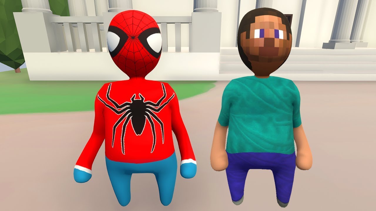 STEVE VE ÖRÜMCEK ADAM KORKUDAN DİLİNİ YUTTU 😱 - Human Fall Flat