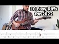 10 Easy & Cool Guitar Riffs to Learn for 2022 (with Tabs)