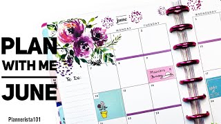 Plan With Me | Month of June 2020 | Happy Planner | Modern Peach | Catchall Planner |