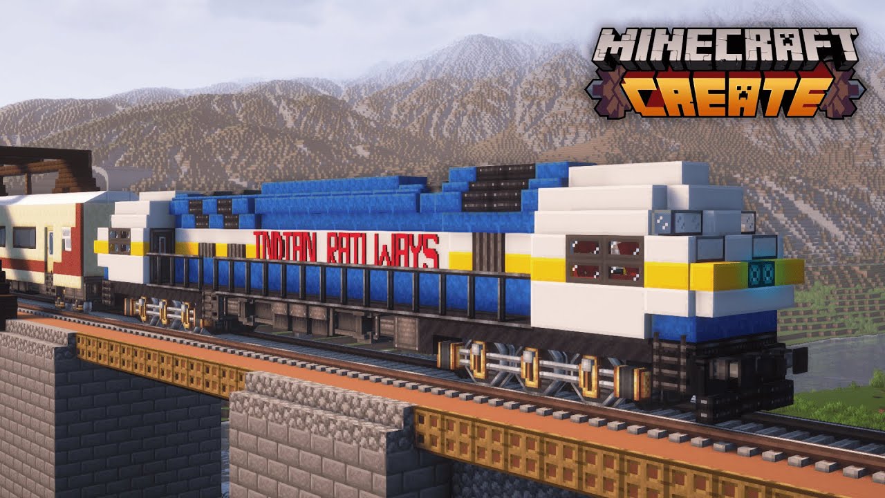 I Built the INDIAN WDP4D Locomotive with Minecraft Create | #3