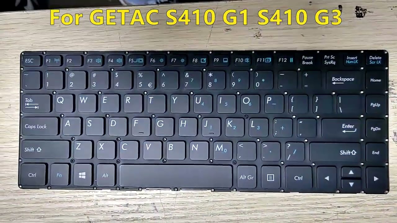 Laptop S410 Keyboard For Getac V138418HS1 V00 UI-RO 531090280031 Replacement 
