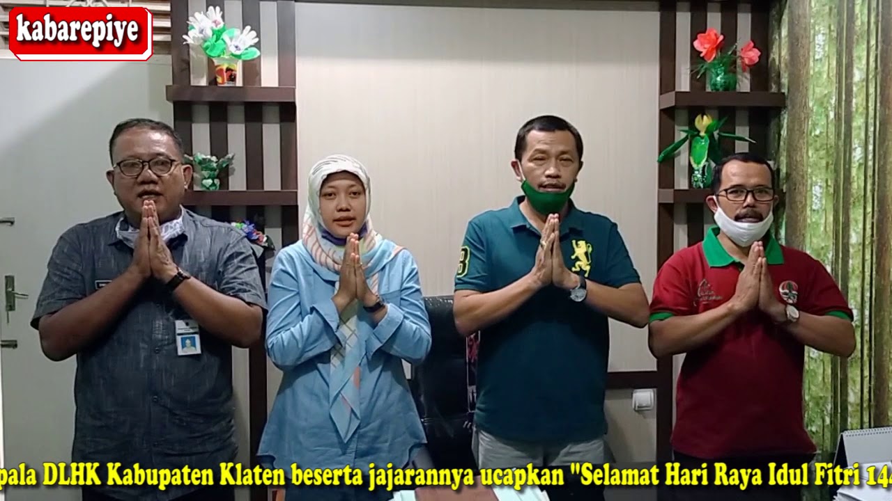 Srihadi ST  MM Kepala DLHK Kabupaten Klaten Ucapkan 