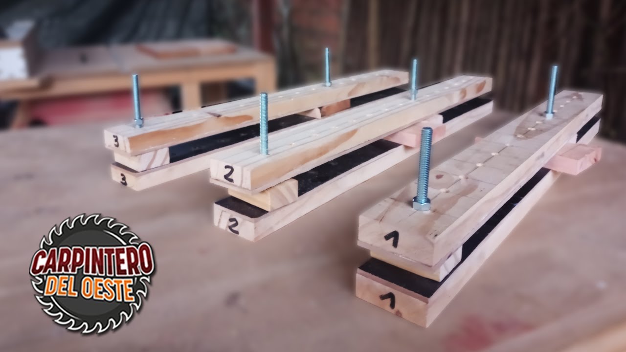 COMO HACER INCREIBLES Y EFECTIVOS SARGENTOS DE MADERA FACIL Y A