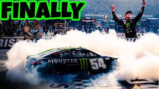 Ty Gibbs WINS his first NASCAR Cup Series race at Bristol, celebrates with family