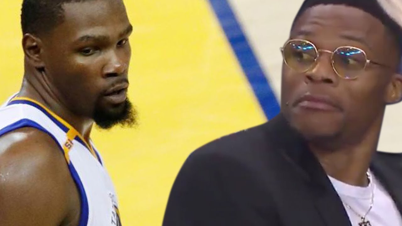 Kevin Durant Gives Russell Westbrook The DEATH STARE After Massive