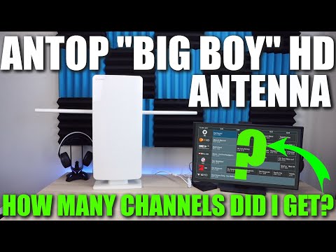 Best Antenna for Local Live TV? ANTOP “Big Boy” AT-400BV Amp, 85 Mile Range, UHF/VHF 4G LTE Filter