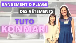 Mes VÊTEMENTS rangés grâce à la MÉTHODE KONMARI : TUTO PLIAGE et DÉSENCOMBREMENT