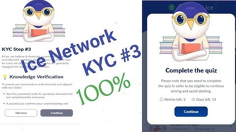 Ice Network Quiz Answers KYC#3 @Banne23