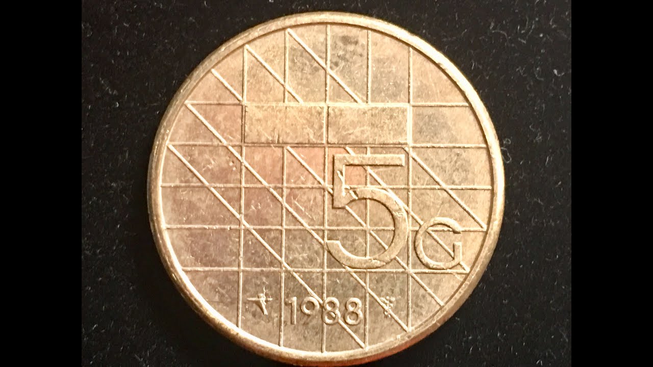 1988 Netherlands 5 Gulden 