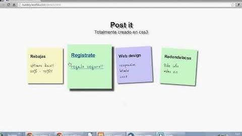 sticky notes with css3