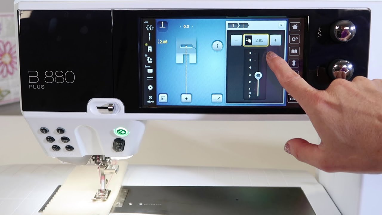 BERNINA 880 14 Stitch Length, Width, and Needle Positions YouTube