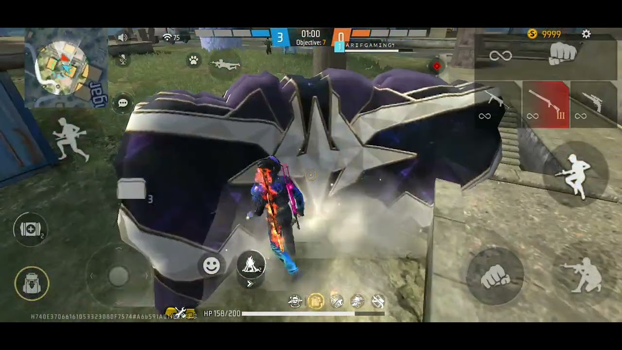 Arif pro gaming ff video # coustam match Arif gaming vs Hirachand bahi ...