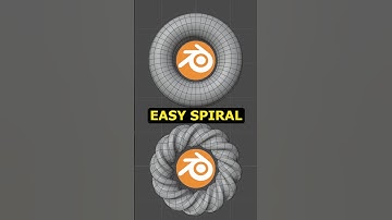 Fast Complex Spiral EASY Way - Blender #3d #blender #3dmodeling