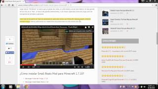 Descarga e instalacion del mod Small Boats para minecraft 1.7.10