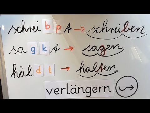 Trick Verben verlängern (b oder p? g oder k? d oder t?)