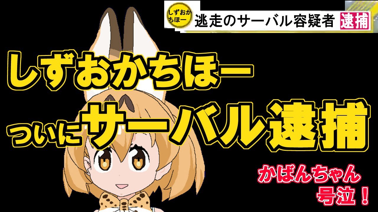 サーバル容疑者 しずおかちほーでついに逮捕 Youtube