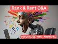 Top 20 Rank &amp; Rent Business Model Questions - ANSWERED!