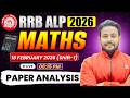 🚆 RRB ALP CBT-1 Previous Year Questions || 18 Feb. Shift-1 || Railway Maths by Roshan Mishra Sir 📚🔥