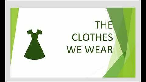 Class-1 Subject- EVS, L - 3 : The clothes we wear, Date-17.6.20