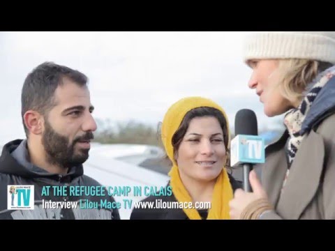 Family journey in refugee camp in Calais, France