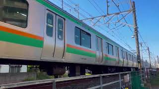 【良いジョイント音】E231系1000番台コツK-21編成＋E231系1000番台ヤマU18編成　快速通過