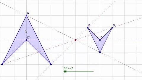 How to Enlarge with a Negative Scale Factor