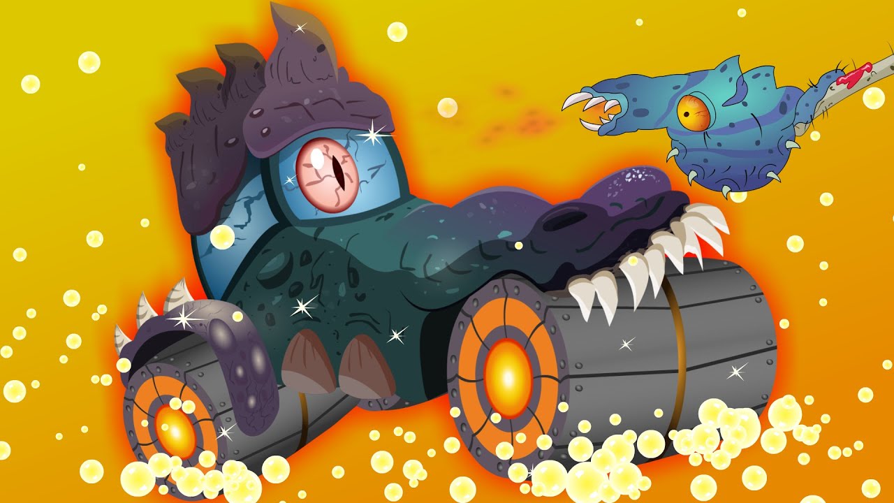 scary road roller car wash YouTube