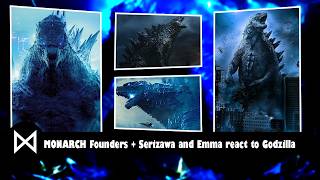 🦖||MONSTERVERSE||🐉 Monarch Founders   Serizawa & Emma react to Godzilla [Play on 2x]