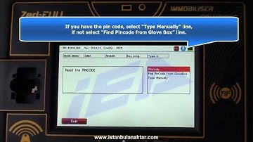 Nissan Note Key Programming Pin code calculation from Glove Box