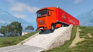 Cars vs Stairs on the Road - BeamNG Drive - 🔥 ULTIMATE Edition Compilation